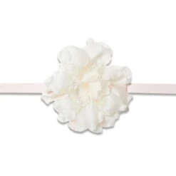 FADED BLUSH SILK MAGNOLIA FLOWER CHOKER/BROOCH -Lele Sadoughi Shop lele sadoughi necklaces one size faded blush silk magnolia flower choker brooch 35280757620898