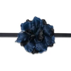 MIDNIGHT SILK MAGNOLIA FLOWER CHOKER/BROOCH 7 MIDNIGHT SILK MAGNOLIA FLOWER CHOKER/BROOCH -Lele Sadoughi Shop lele sadoughi necklaces one size midnight silk magnolia flower choker brooch 35280754180258