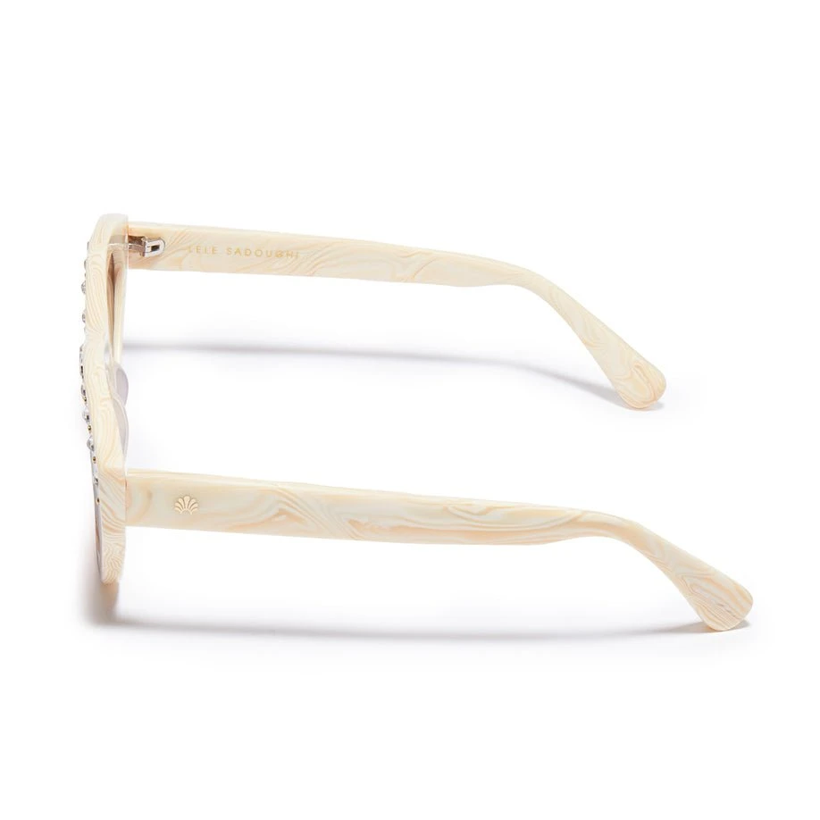 IVORY WALNUT MEMPHIS WAYFARER SUNGLASSES 5 IVORY WALNUT MEMPHIS WAYFARER SUNGLASSES - Image 5