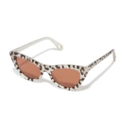 LEOPARD DOWNTOWN CAT-EYE SUNGLASSES -Lele Sadoughi Shop lele sadoughi sunglasses one size leopard leopard downtown cat eye sunglasses 33661535256738