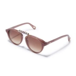 MAUVE PEARL COURTSIDE SUNGLASSES -Lele Sadoughi Shop lele sadoughi sunglasses one size mauve mauve pearl courtside sunglasses 34224962437282