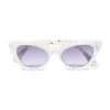 MOTHER OF PEARL DOWNTOWN CAT-EYE SUNGLASSES