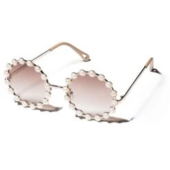 PEARL ELTON SUNGLASSES -Lele Sadoughi Shop lele sadoughi sunglasses one size pearl pearl elton sunglasses 21647708717218