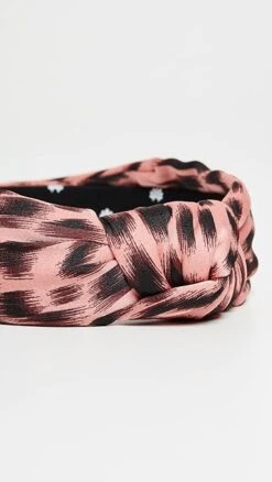 Lele Sadoughi Silk Leopard Knotted Headband -Lele Sadoughi Shop leles3013317513 q3 2 0. UX357 QL90