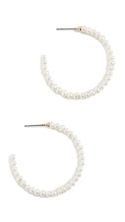 Lele Sadoughi Freshwater Pearl Medium Hoops -Lele Sadoughi Shop leles3022611338 1638312234649 2 0. UX357 QL90