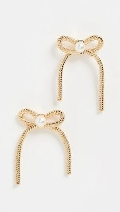Lele Sadoughi Bow Stud Earrings