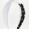 Lele Sadoughi Eyelet Knotted Headband