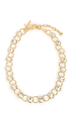 Lele Sadoughi 14k Crystal Link Necklace -Lele Sadoughi Shop leles3068112140 1664975724645 2 0. UX357 QL90