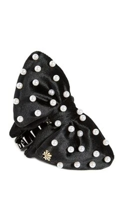 Lele Sadoughi Pearl Velvet Simone Bow Clip -Lele Sadoughi Shop leles3068212164 1661267984412 2 0. UX357 QL90