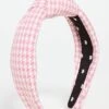 Lele Sadoughi Houndstooth Knotted Headband