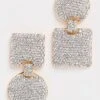 Lele Sadoughi Pave Mixed Shape Earrings