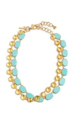 Lele Sadoughi Candy Crystal Double Row Necklace -Lele Sadoughi Shop leles307131ed0a 1671644082663 2 0. UX357 QL90