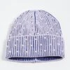 Lele Sadoughi Embellished Stripe Ribbed Beanie