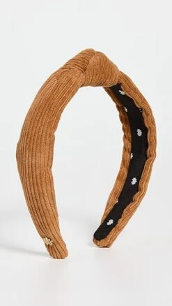 Lele Sadoughi Corduroy Slim Knotted Headband