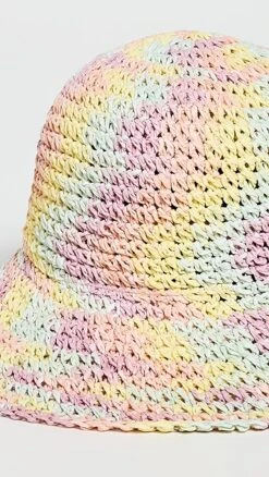 Lele Sadoughi Raffia Rainbow Bucket Hat -Lele Sadoughi Shop leles307261ef0a 1670532441376 2 0. UX357 QL90