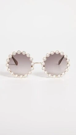 Lele Sadoughi Crystal Elton Sunglasses