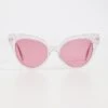 Lele Sadoughi Glitter Chelsea Cat Eye Sunglasses