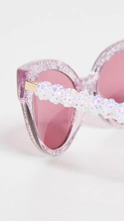 Lele Sadoughi Glitter Chelsea Cat Eye Sunglasses -Lele Sadoughi Shop leles3073977751 1678822669910 2 0. UX357 QL90