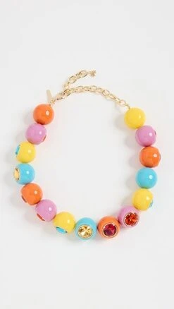 Lele Sadoughi Gumball Collar Necklace