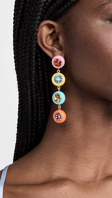 Lele Sadoughi Gumball Linear Earrings 2 Lele Sadoughi Gumball Linear Earrings - Image 2