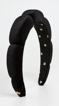 Lele Sadoughi Velvet Scalloped Headband