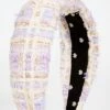 Lele Sadoughi Tweed Knotted Headband