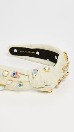 Lele Sadoughi Slim Candy Jeweled Knotted Headband -Lele Sadoughi Shop leles307741f7ad 1677110076140 2 0. UX357 QL90