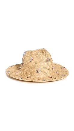 Lele Sadoughi Zinnia Embellished Straw Hat -Lele Sadoughi Shop leles307811f658 1680018921434 2 0. UX357 QL90