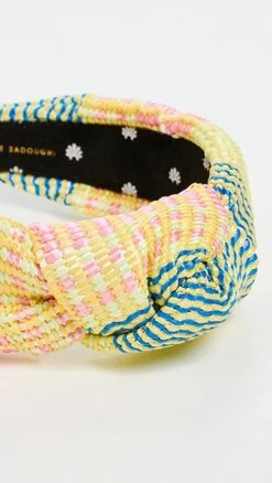 Lele Sadoughi Mixed Raffia Knotted Headband -Lele Sadoughi Shop leles307921f658 1679669371344 2 0. UX357 QL90