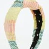 Lele Sadoughi Mixed Raffia Knotted Headband