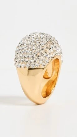 Lele Sadoughi Pave Dome Ring