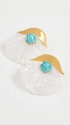 Lele Sadoughi Shellona Button Earrings -Lele Sadoughi Shop leles3080511069 1683905450750 2 0. UX357 QL90